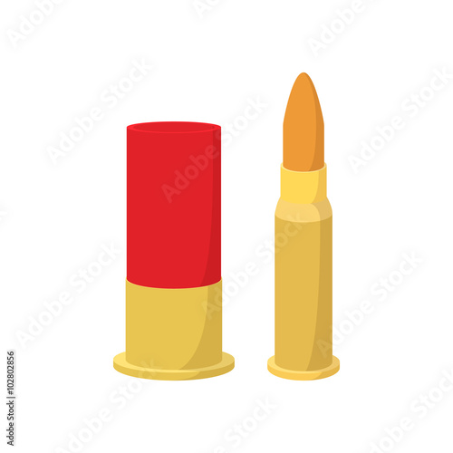 Golden bullets cartoon icon