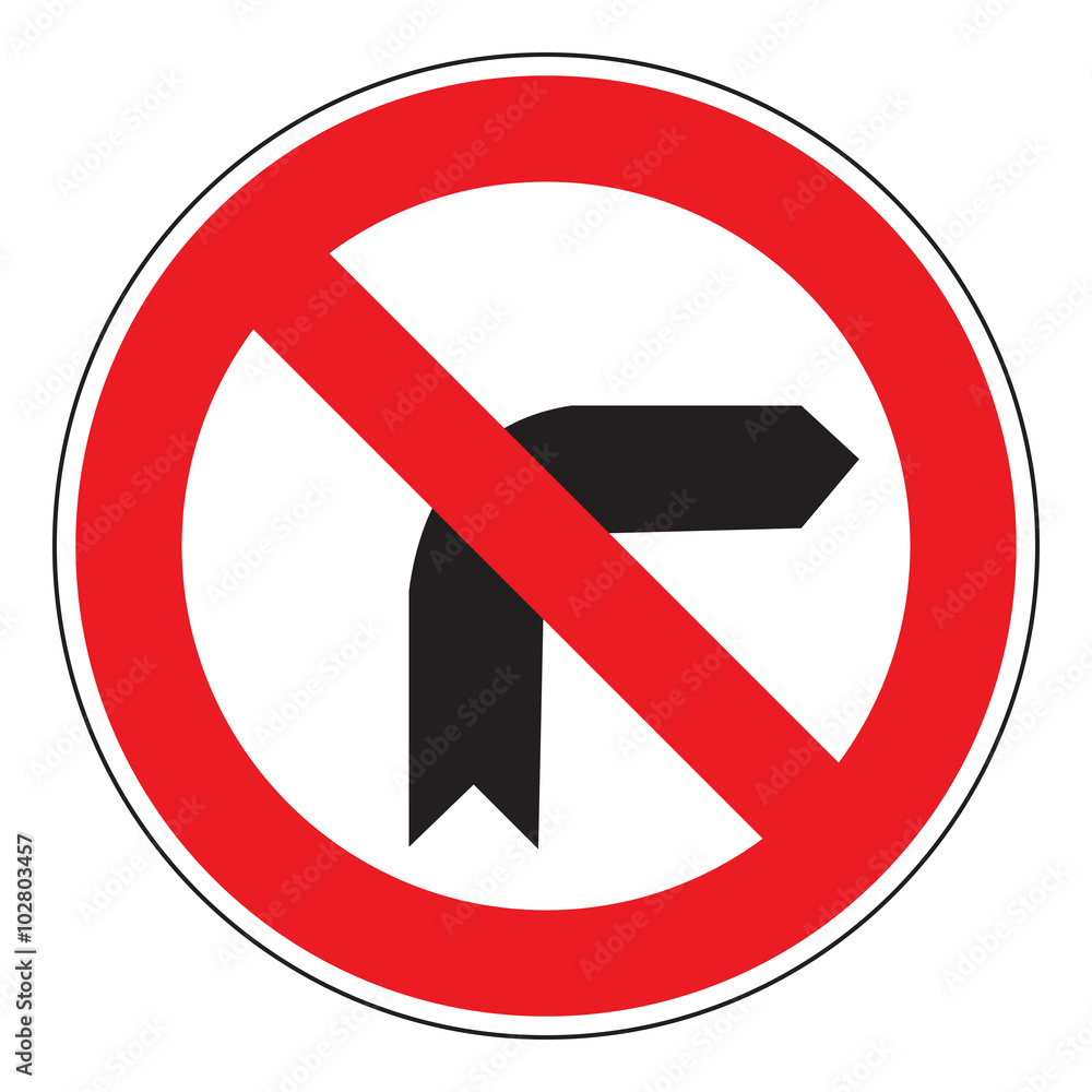 no right turn no right turn