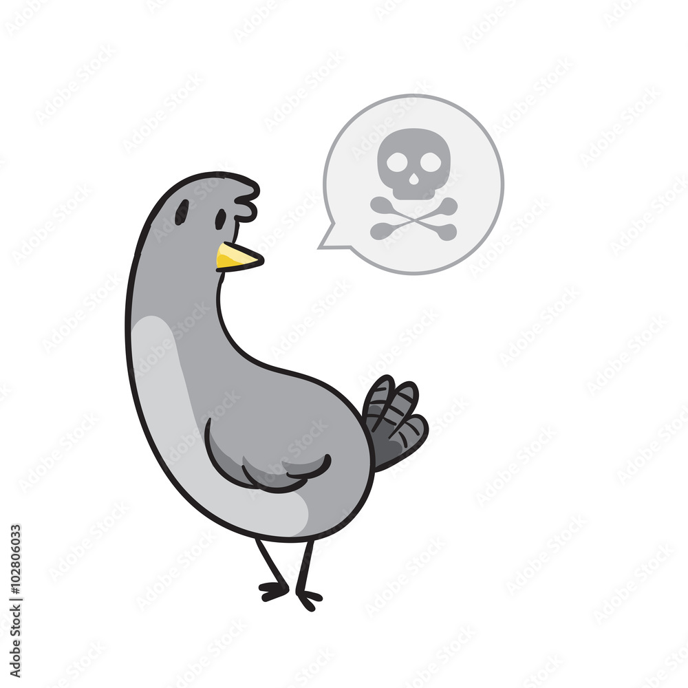 Cute Pigeon vector illustration Cute Pigeon vector illustration