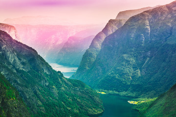 Fototapete Skandinavien Beautiful nature of the Norwegian mountains. Nature of Norway.    © Great Brut Here