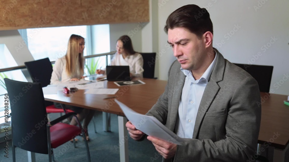 The man in the office The man in the office