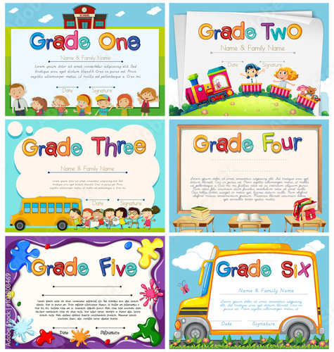 Diploma templates for primary school