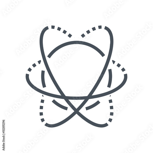 Physics, atom icon