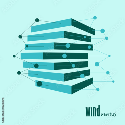 Green statistics graph