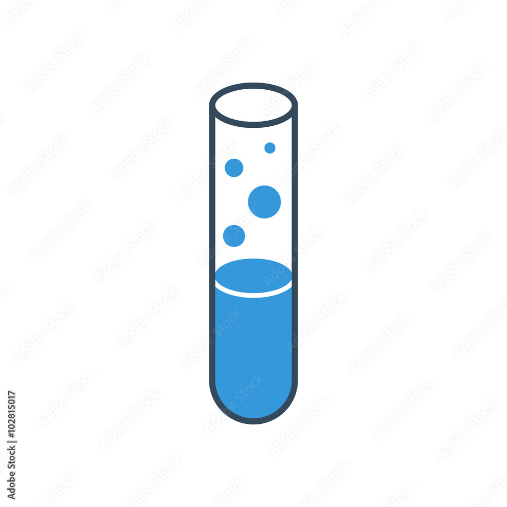 Test-tube icon isolated on white background Test-tube icon isolated on white background