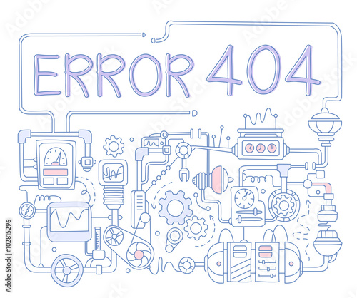 Error Infographics. Vector Illustration