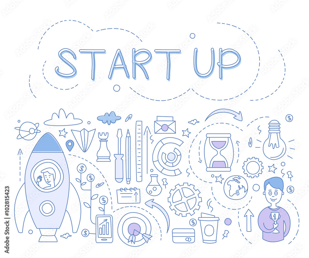 Start Up Infographics. Vector Illustration Start Up Infographics. Vector Illustration