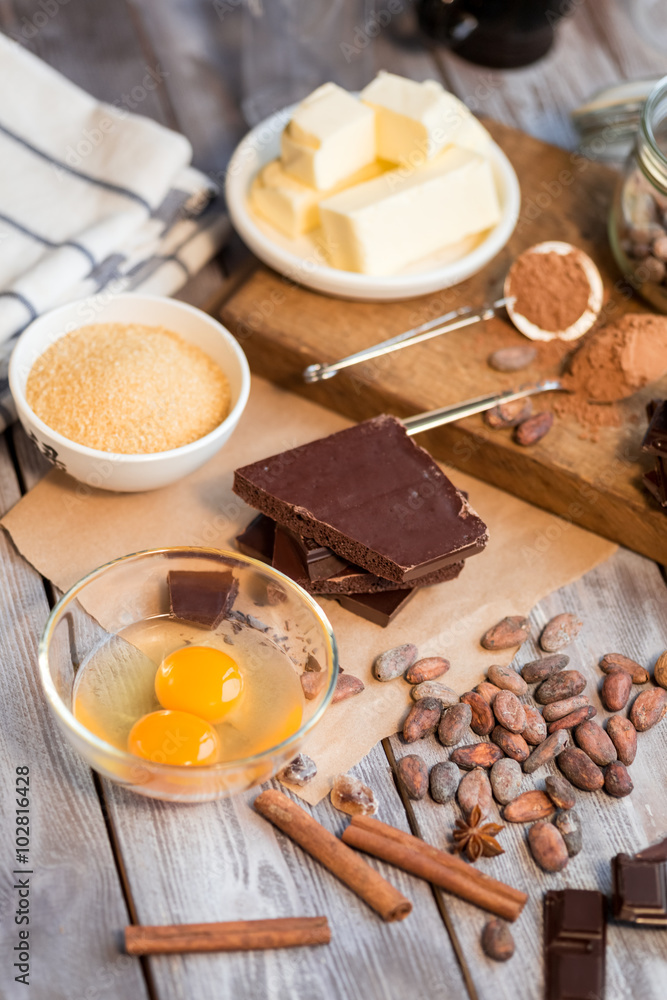 ingredients for the chocolate cake ingredients for the chocolate cake