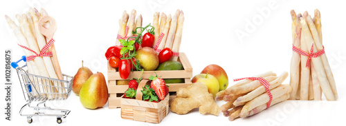 Spargel, Gemüse, Obst, Banner photo