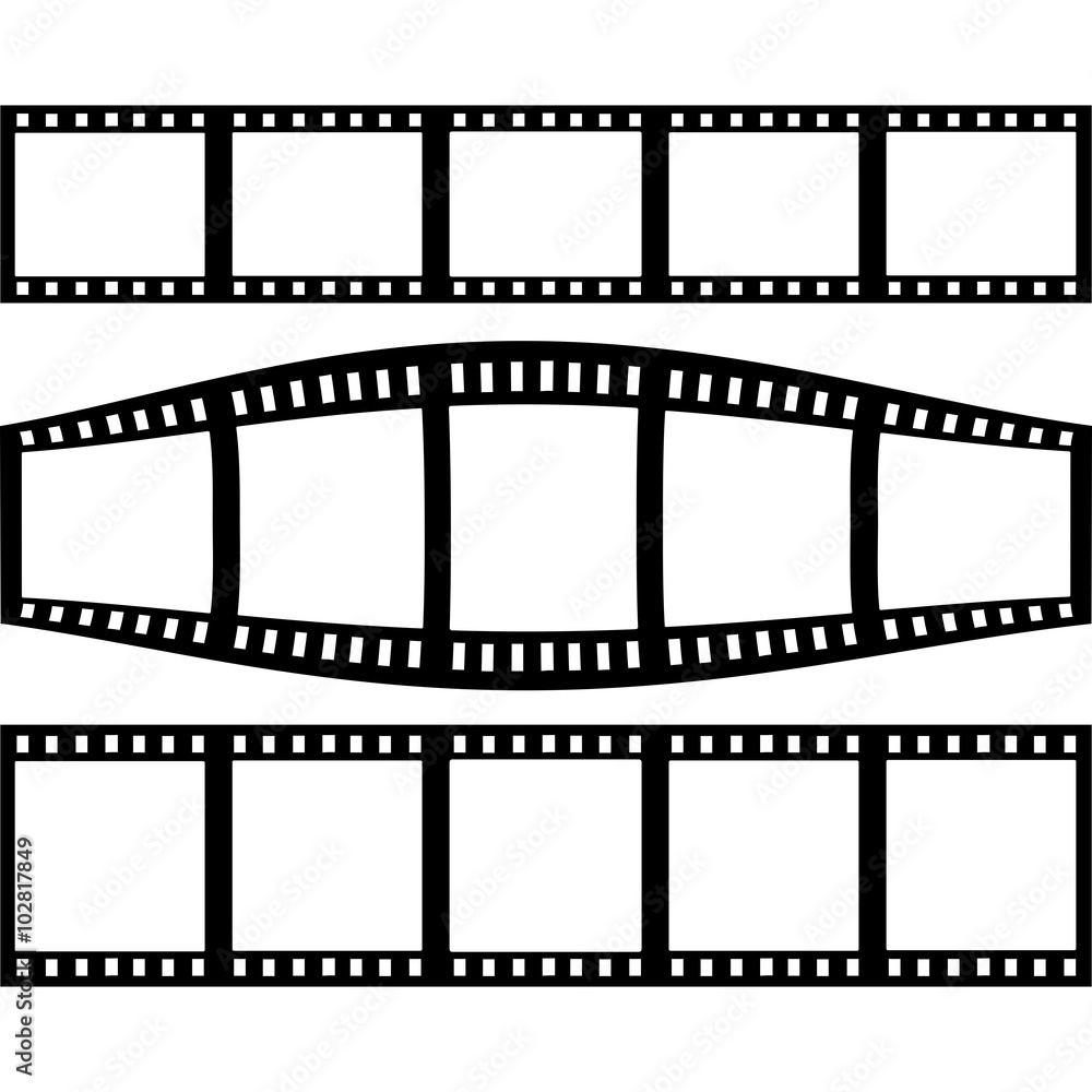 Filmstrip Set With Three Different Versions of Film