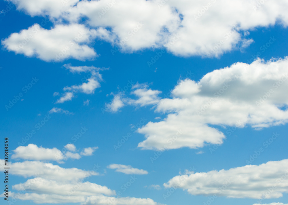 clouds in the blue sky clouds in the blue sky