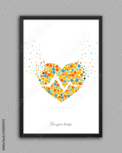 Abstract Creative concept vector icon of cardiogram for Web and Mobile Applications isolated on background. Vector illustration template design, Business infographic and social media, origami icons. 