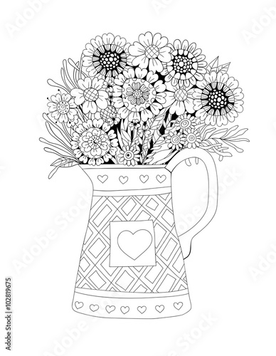 Flowers in pot