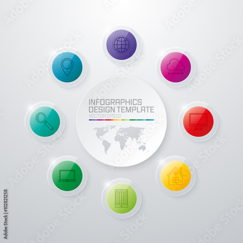 Vector circle infographic