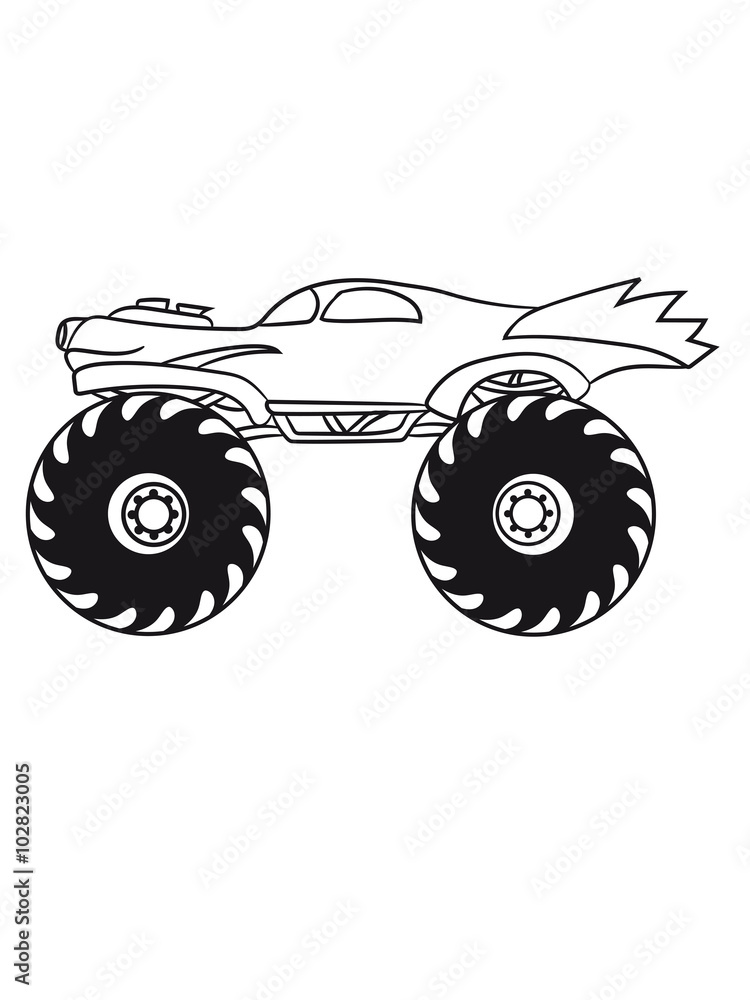 small cool monster truck turbo