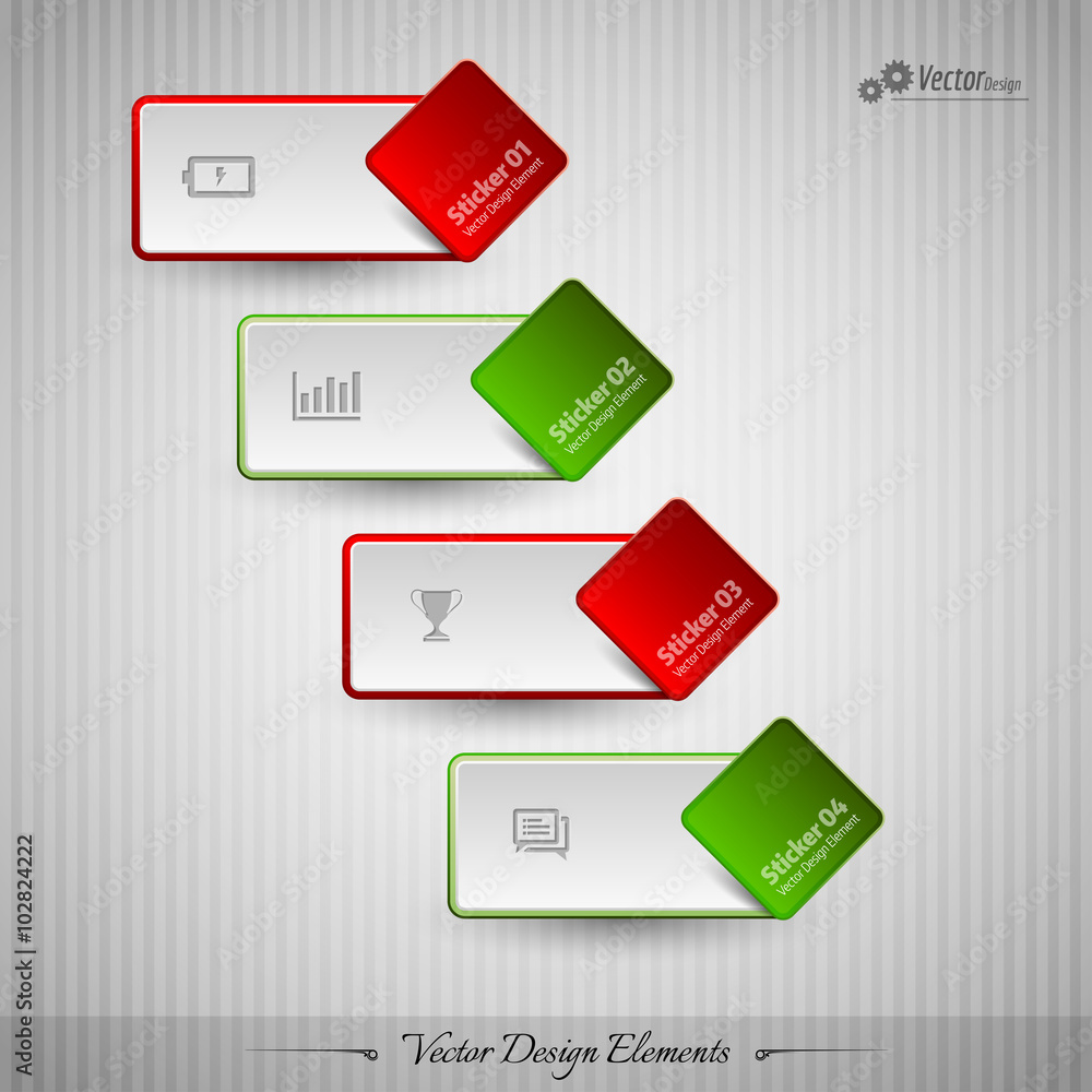 Business stickers on the gray background for infographics webdes Business stickers on the gray background for infographics webdes