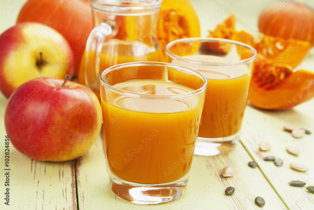 Pumpkin and apple juice Pumpkin and apple juice