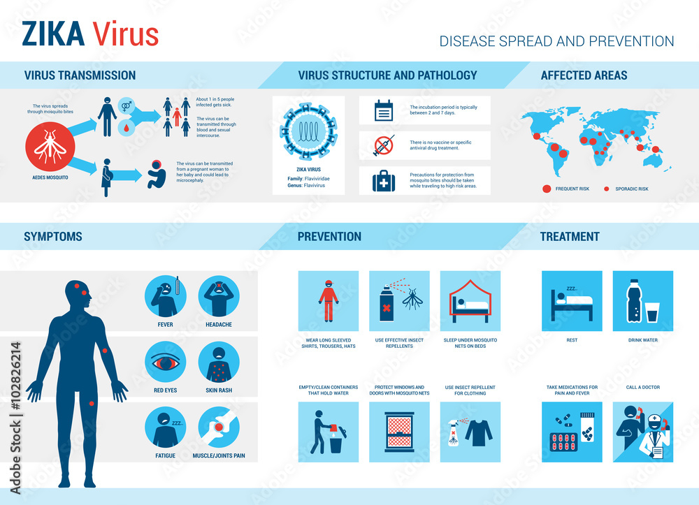Zika virus infographic