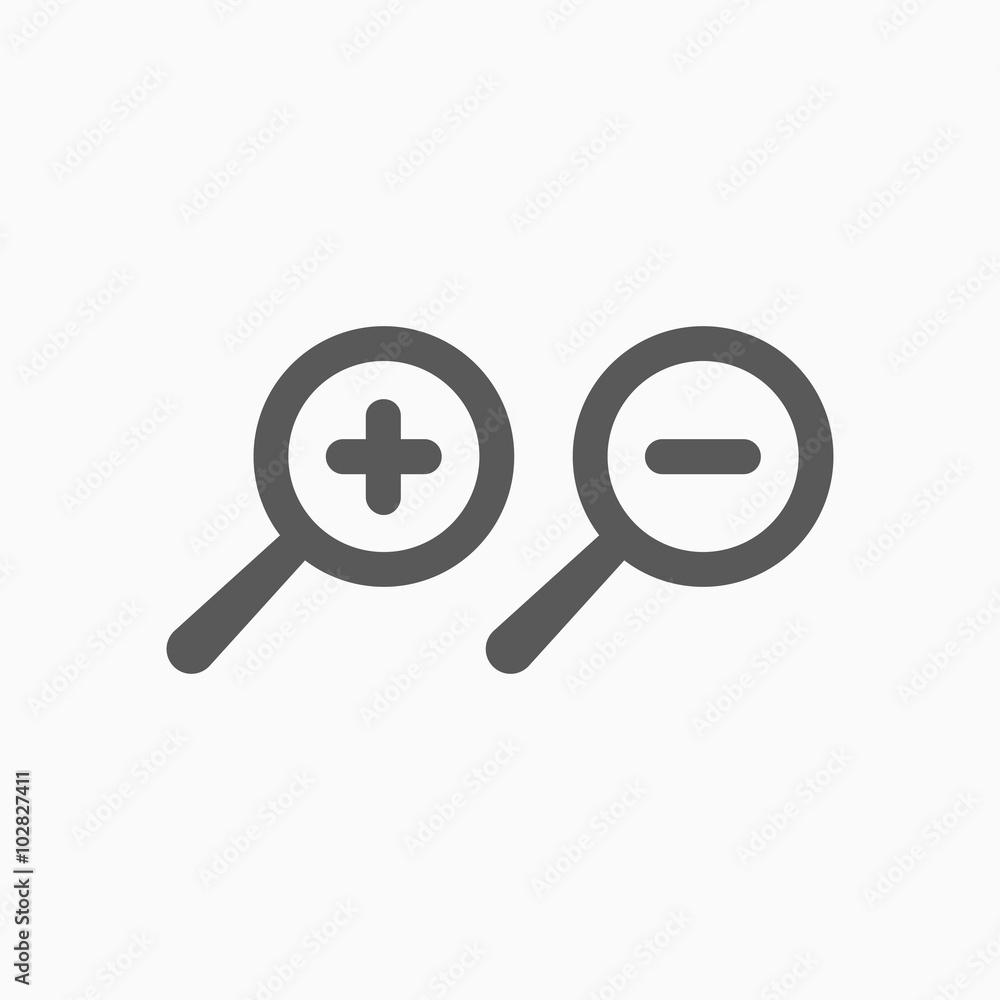 zoom in and zoom out icon zoom in and zoom out icon