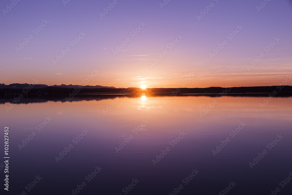 Sonnuntergang am See Sonnuntergang am See