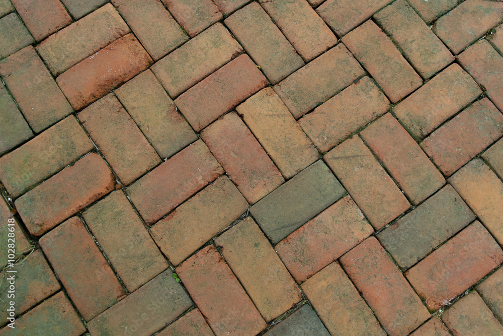 Old Bricks laid in a pattern Old Bricks laid in a pattern