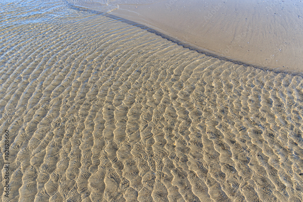 Fototapeta premium Rippled sea water background