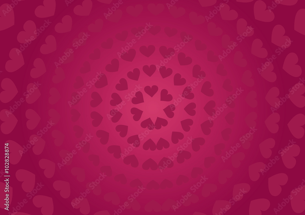 Romantic background with hearts. Sweet hearts for Valentine's Day, wedding, anniversary, honeymoon and all couples in love.