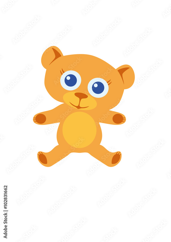 Cartoon Character Bear. Cute teddy bear toy. Toy to cuddle. Soft teddy bear with big eyes. Soft orange fur to cuddle. Cute smile and gentle arms. Stuffed toy. Cartoon Character Bear. Cute teddy bear toy. Toy to cuddle. Soft teddy bear with big eyes. Soft orange fur to cuddle. Cute smile and gentle arms. Stuffed toy.