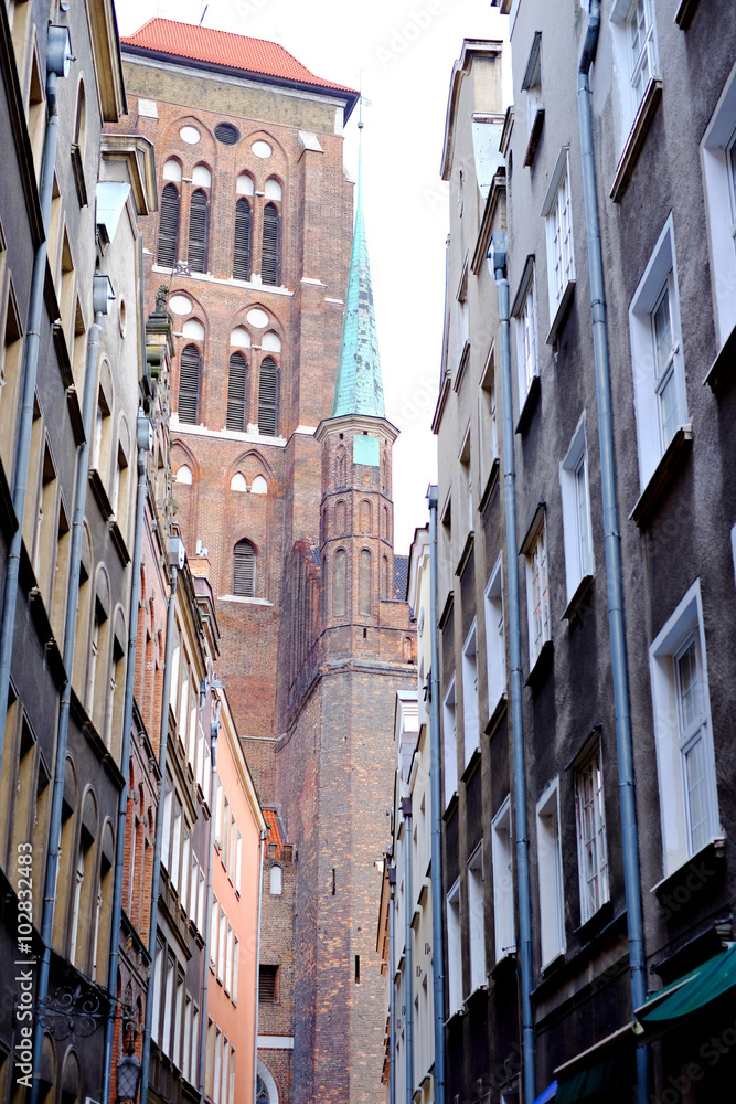 The streets of Gdansk