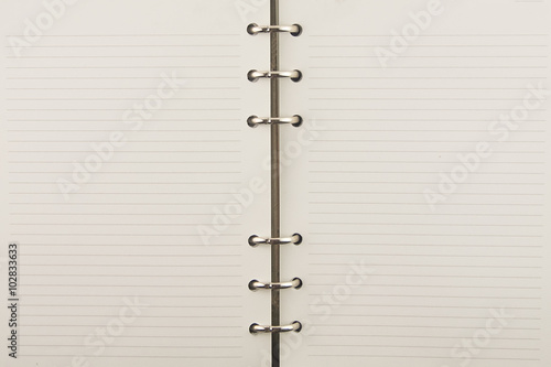 Wallpaper Mural empty notebook with metal ring texture Torontodigital.ca