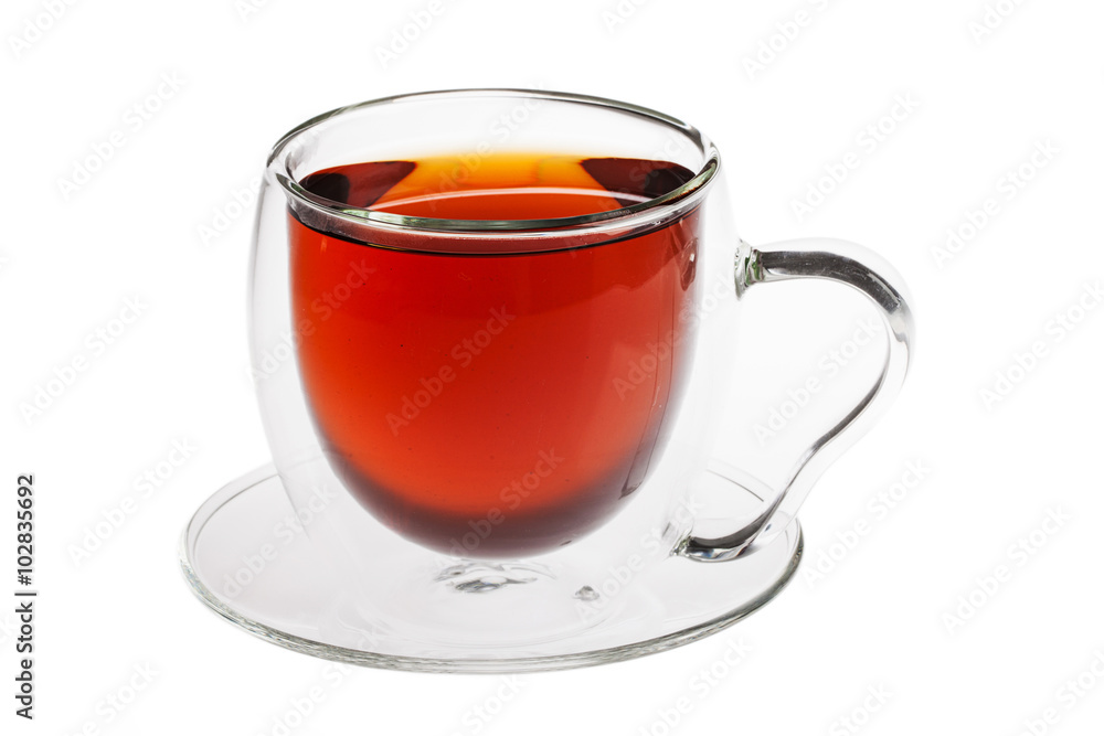 Glass cup of green tea isolated on white background. Glass cup of green tea isolated on white background.
