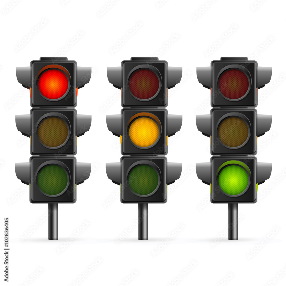 Traffic Light Sequence Vector Stock Vector Adobe Stock Traffic Light Sequence Vector Stock Vector Adobe Stock