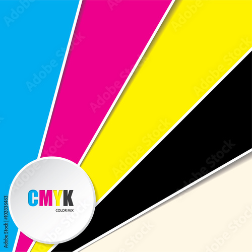 Abstract background with CMYK text photo