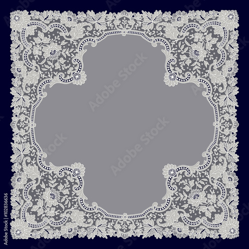 White Lace Doily.