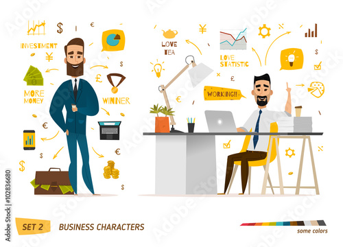Business characters scene