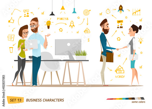 Business characters scene