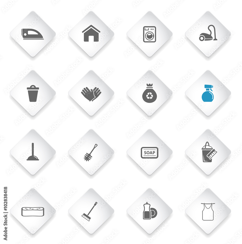 Cleaning service simply icons Cleaning service simply icons