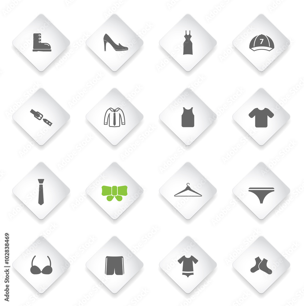 Clothes simply icons Clothes simply icons
