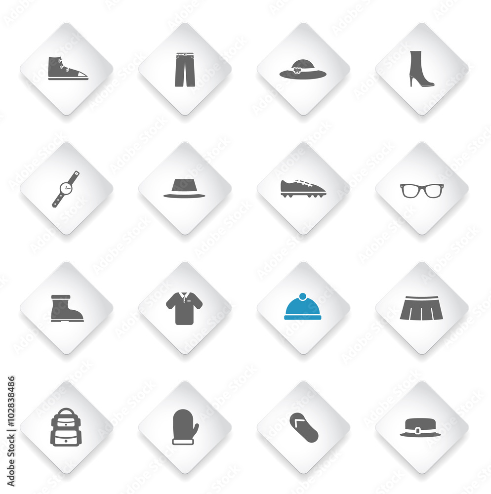 Clothes simply icons Clothes simply icons