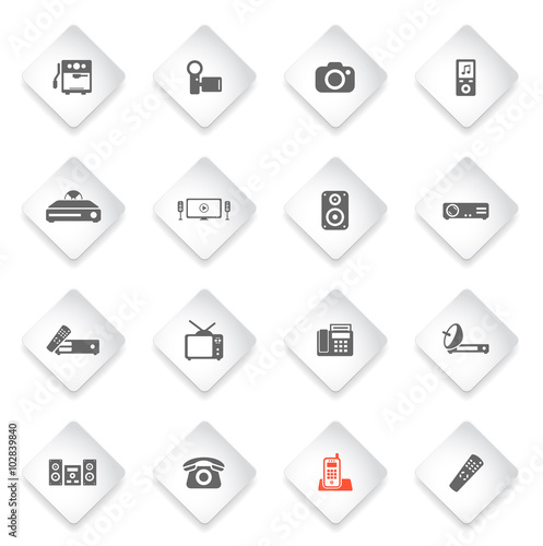 Home applicances simply icons