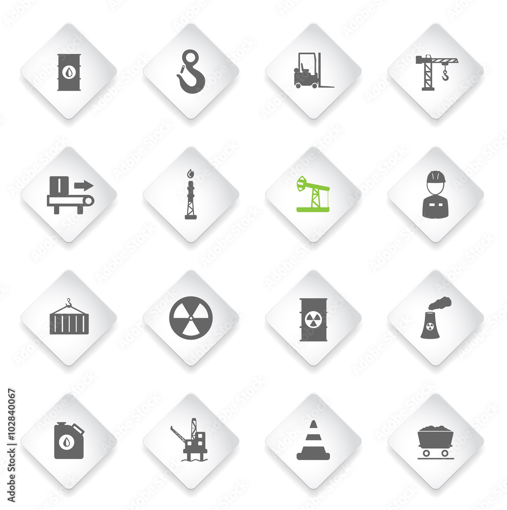 Industrial simply icons Industrial simply icons