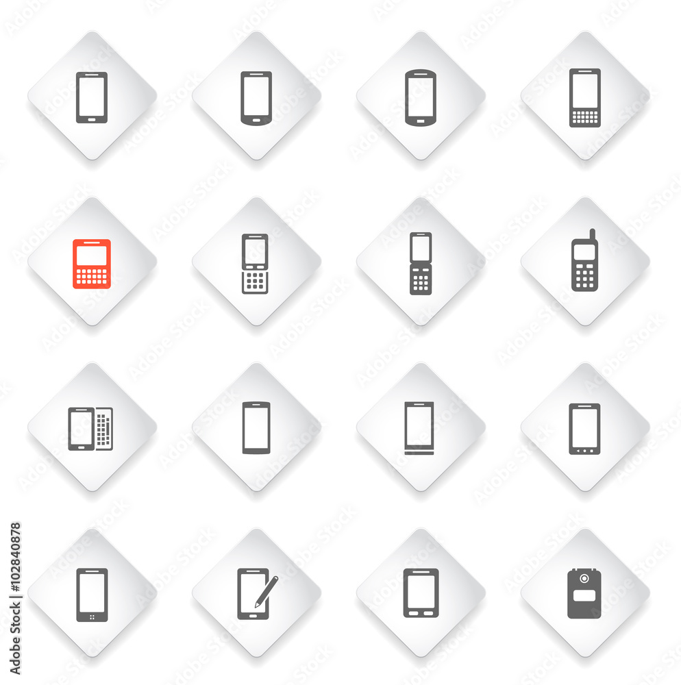 Phones simply icons Phones simply icons