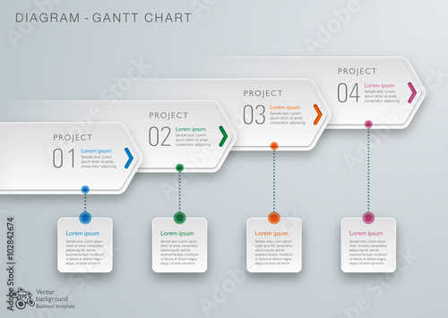 Gantt Chart Diagram #Vector Graphic