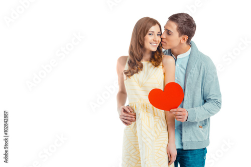 Fotografie Loving couple at Valentines day