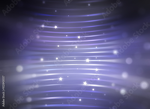 abstract background. violet background with waves and stars