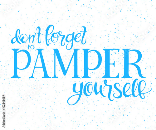 vector illustration of hand lettering inspire quote about beauty