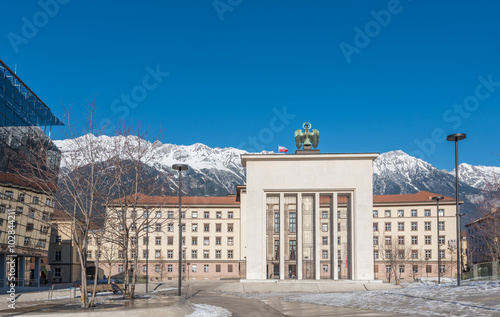 Innsbruck, Landhausplatz mit Befreiungsdenkmal