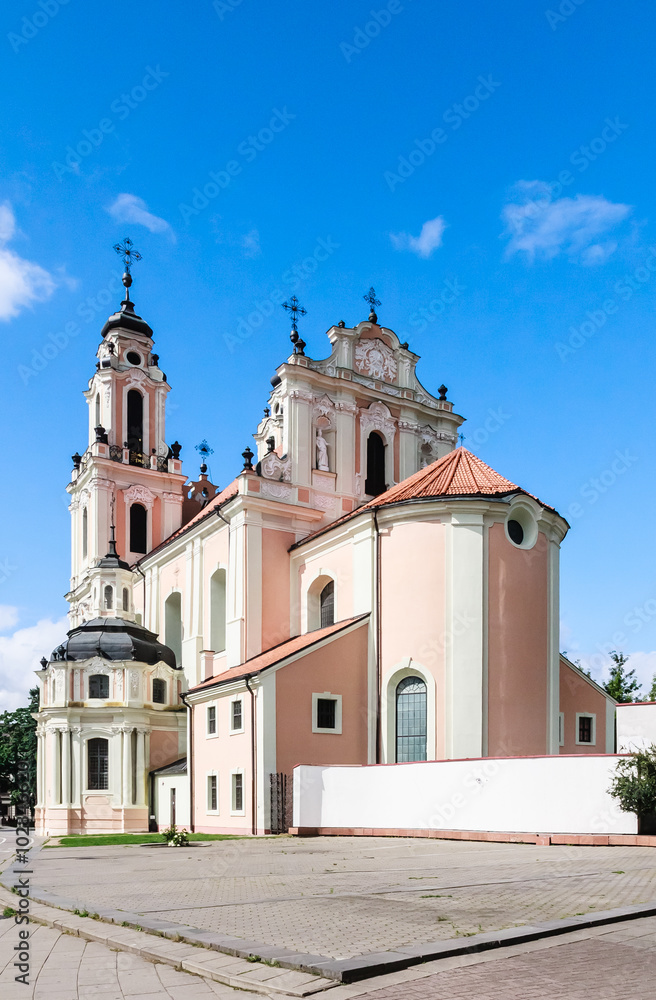 Vilnius. Church of St. Catherine. Lithuania