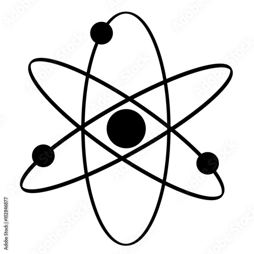 Flat atom icon