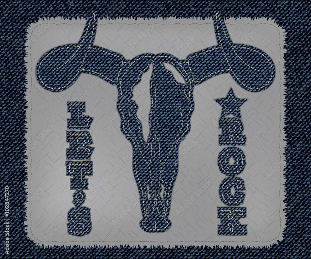 a bull skull tattoo as Jeans design Element. logo. Vector Patch, Fragments. Stock Vector | Adobe Stock